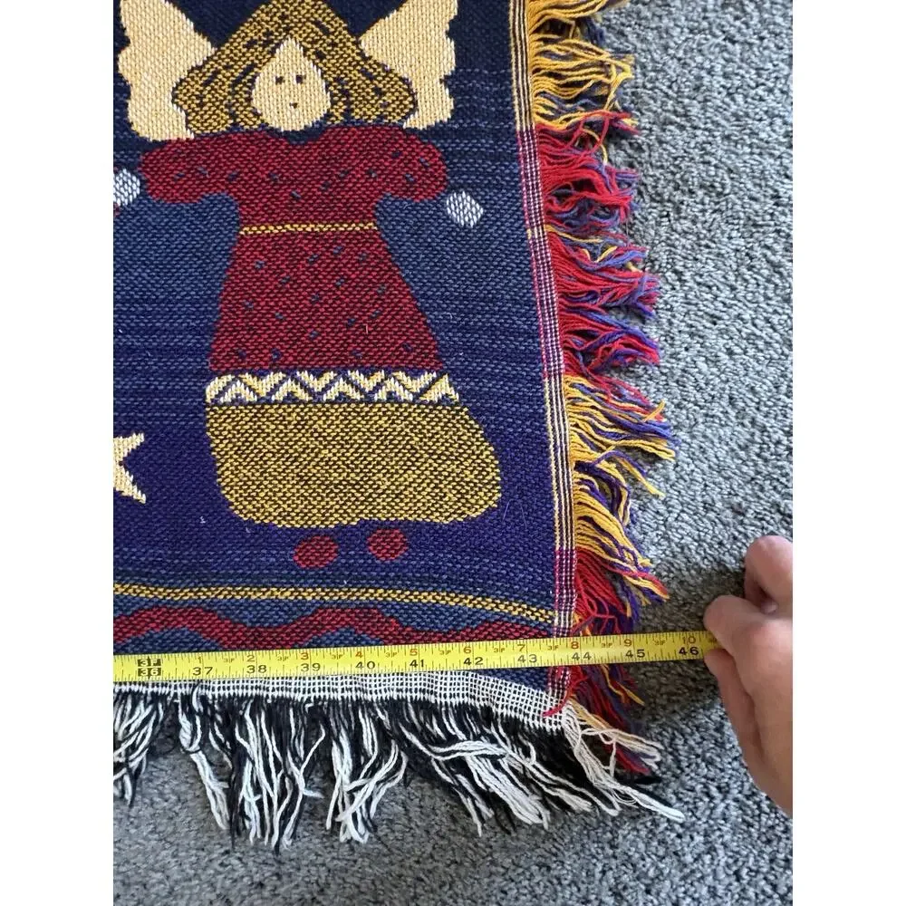 Crown Crafts Flying Angels Stars Halo's Woven Throw blanket 45